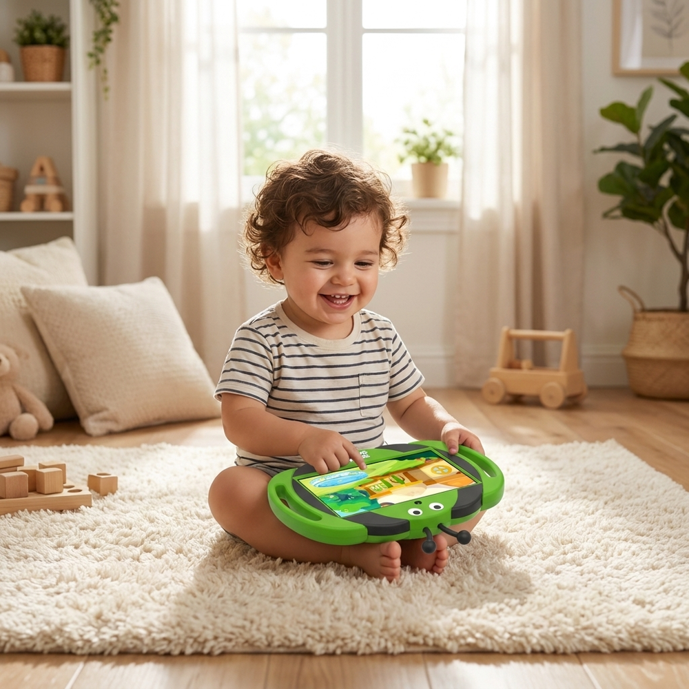 Kindertablet 7 Zoll (Android 13) – mit stoßfester Hülle & Kindersicherung
