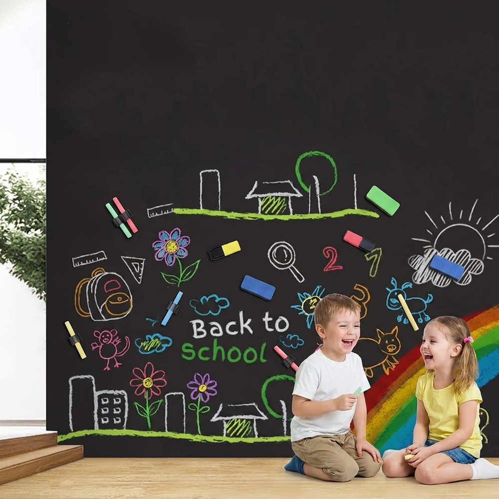 Magnetische Kindertafel 45x100 cm – selbstklebend und ablösbar