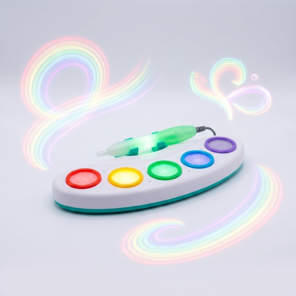 Magischer Lichtstift für Kinder – Zeichnen mit Licht und Musik ohne Flecken
