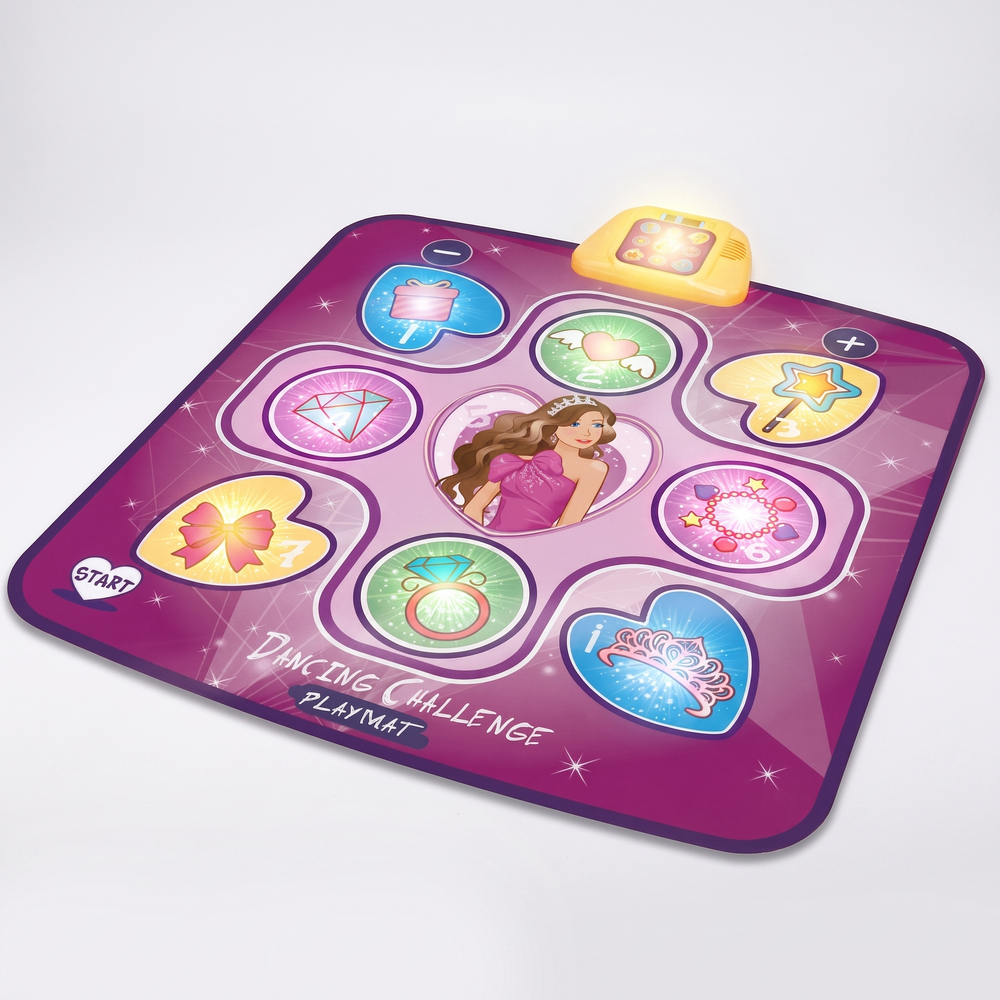 Interaktive Tanzmatte für Kinder mit LED-Licht und Musik – Spielmatte mit 5 Modi