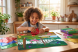 Folien-Sticker Bastelset für Kinder – Kreatives Kunstset mit Glänzender Folie – Tiere