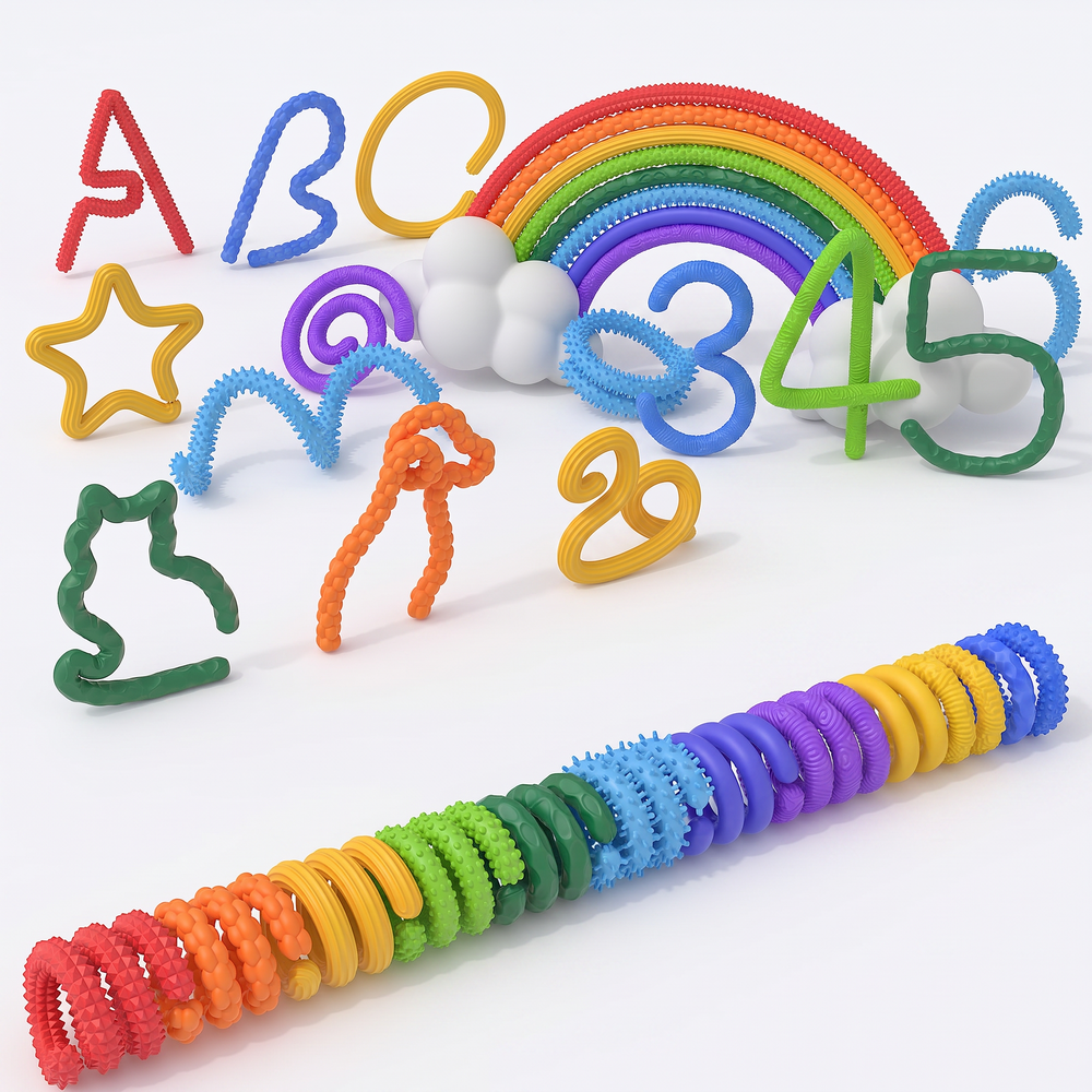 Sensorik-Fidget-Sticks – Flexibles Silikon-Antistress-Spielzeug für Kinder