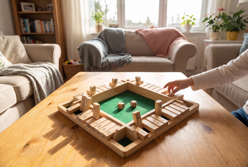 Rechenspiel aus Holz – Pädagogisches Brettspiel Addition für Kinder ab 3 Jahren