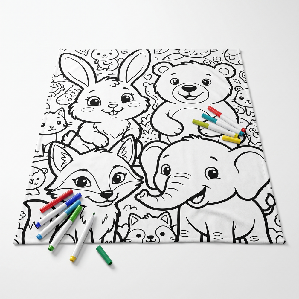 Große Maldecke für Kinder – Waschbar & Wiederverwendbar Malmatte 100 x 150 cm