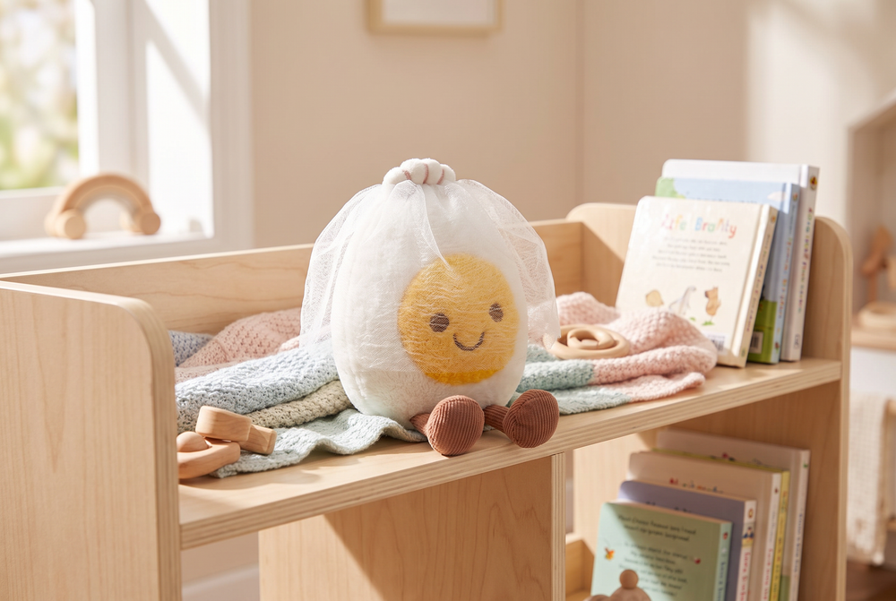 Ei-Kuscheltier aus Weichem Plüsch mit Kostümdesign