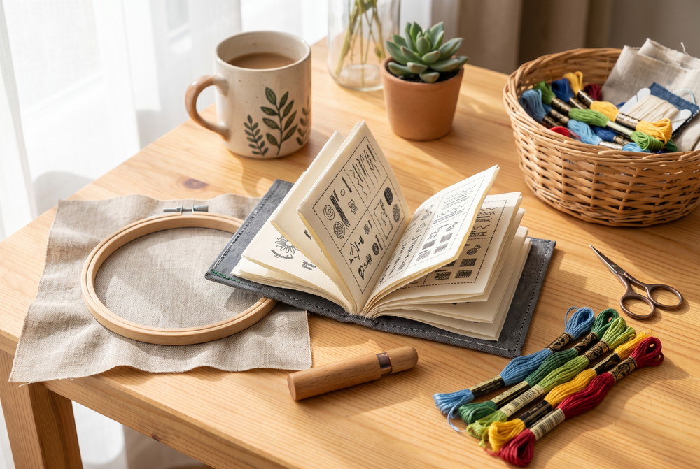 Stickset für Anfänger – Tragbares DIY Handarbeitsset