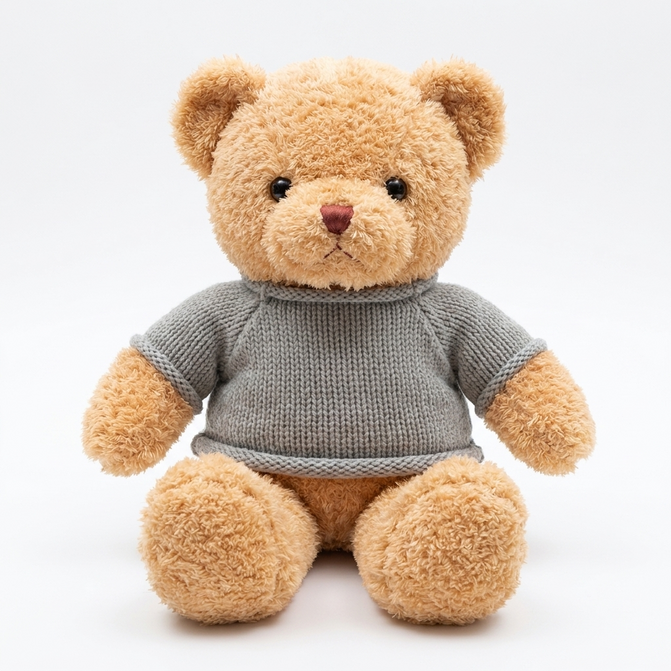 kleurvariant: Beiger Bär mit Pullover