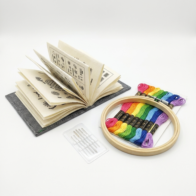 kleurvariant: Stickbuch + Tragbares Nähset