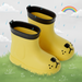 Gummistiefel mit Hundegesicht an der Spitze – wasserdichtes PVC, rutschfeste Sohle | Kinderstiefel