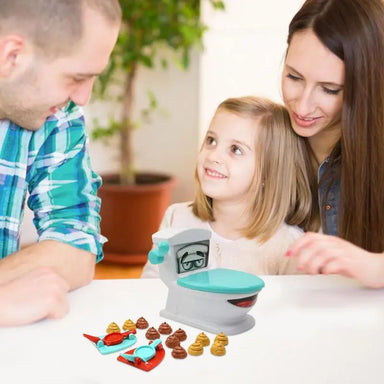 Kacka-Katapultspiel ab 3 Jahren – Toilette, abschießen, ABS-Kunststoff | Gesellschaftsspiel