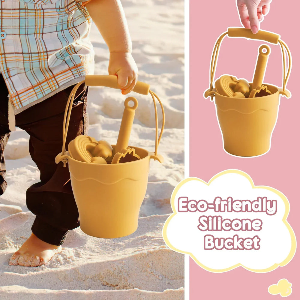 Silikon Strandset für Kinder – Flexibles, langlebiges und bruchsicheres Spielzeug für Sand und Strand