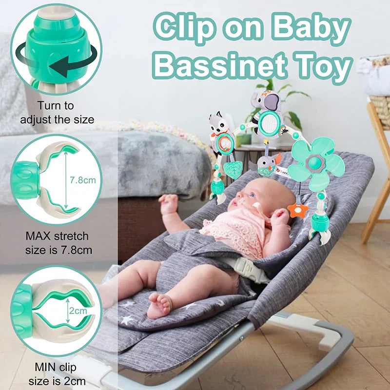Musikaliskt Barnvagnsspänne Baby – Lekbåge med Ljus & Ljud