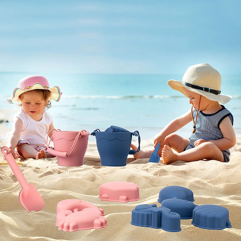 Silikon Strandset für Kinder – Flexibles, langlebiges und bruchsicheres Spielzeug für Sand und Strand