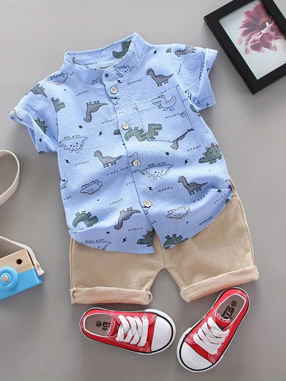 Dino Sommerset Jungen – Luftig & Komfortabel 2-Teiliges Outfit | 9 Mon.-3 J.