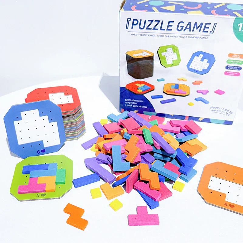 Logische Blöcke Geometrisches Puzzle – Lernspielzeug für Kinder