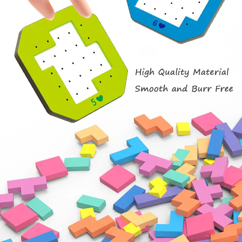 Logische Blöcke Geometrisches Puzzle – Lernspielzeug für Kinder