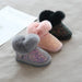 Glitzer-Winterstiefel Kinder mit warmem Futter – Kunstfellrand, TPR-Sohle | Schneestiefel