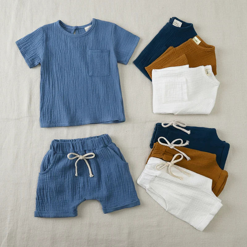 Baby Sommer Outfit – Luftiges 2-Teiliges Kleidungsset | 3 Mon. – 3 J.