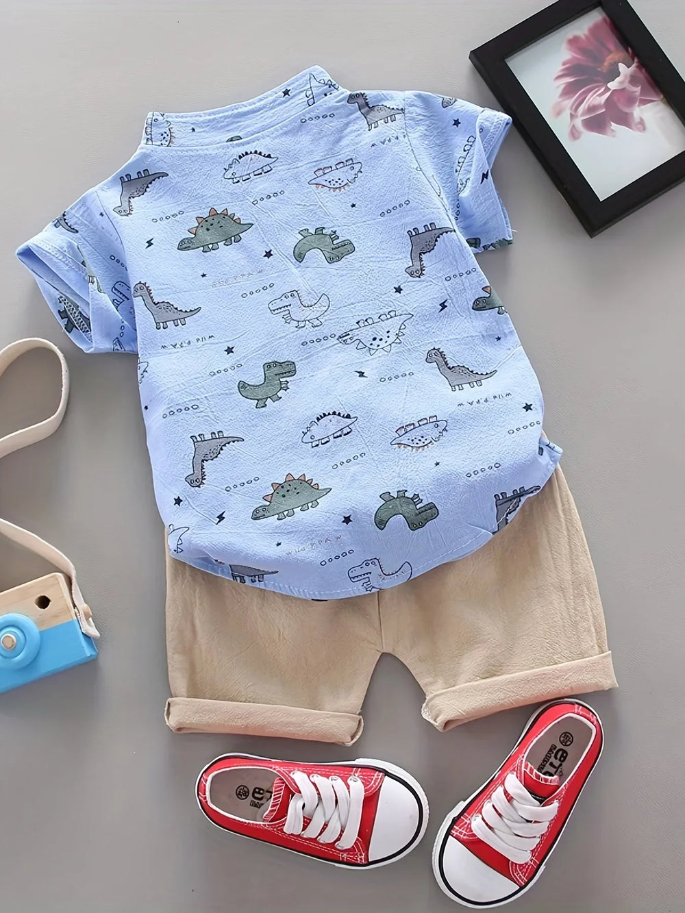 Dino Sommerset Jungen – Luftig & Komfortabel 2-Teiliges Outfit | 9 Mon.-3 J.