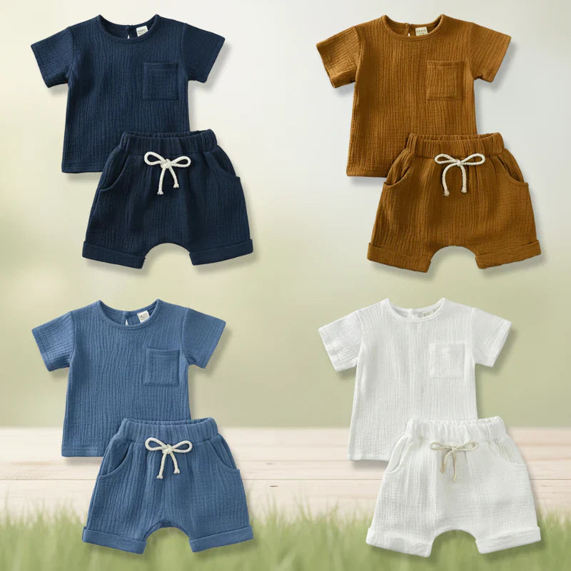 Baby Sommer Outfit – Luftiges 2-Teiliges Kleidungsset | 3 Mon. – 3 J.