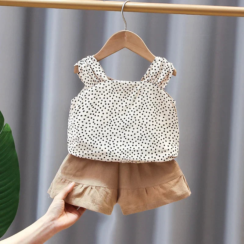 Mädchen Baumwoll-Sommerset – Luftige Top & Short | 1-5 Jahre