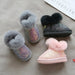 Glitzer-Winterstiefel Kinder mit warmem Futter – Kunstfellrand, TPR-Sohle | Schneestiefel