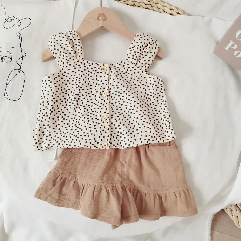Mädchen Baumwoll-Sommerset – Luftige Top & Short | 1-5 Jahre