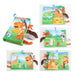 Stoffbuch für Babys mit Schwänzchen – Geräusche, Baumwolle, 15x14 cm | Sensorikspielzeug