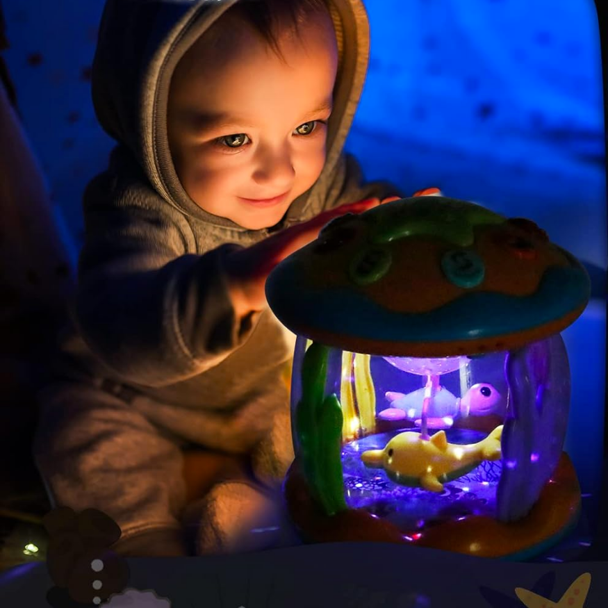 Sternenprojektor-Nachtlicht für Babys – Beruhigendes Nachtlicht mit Musik