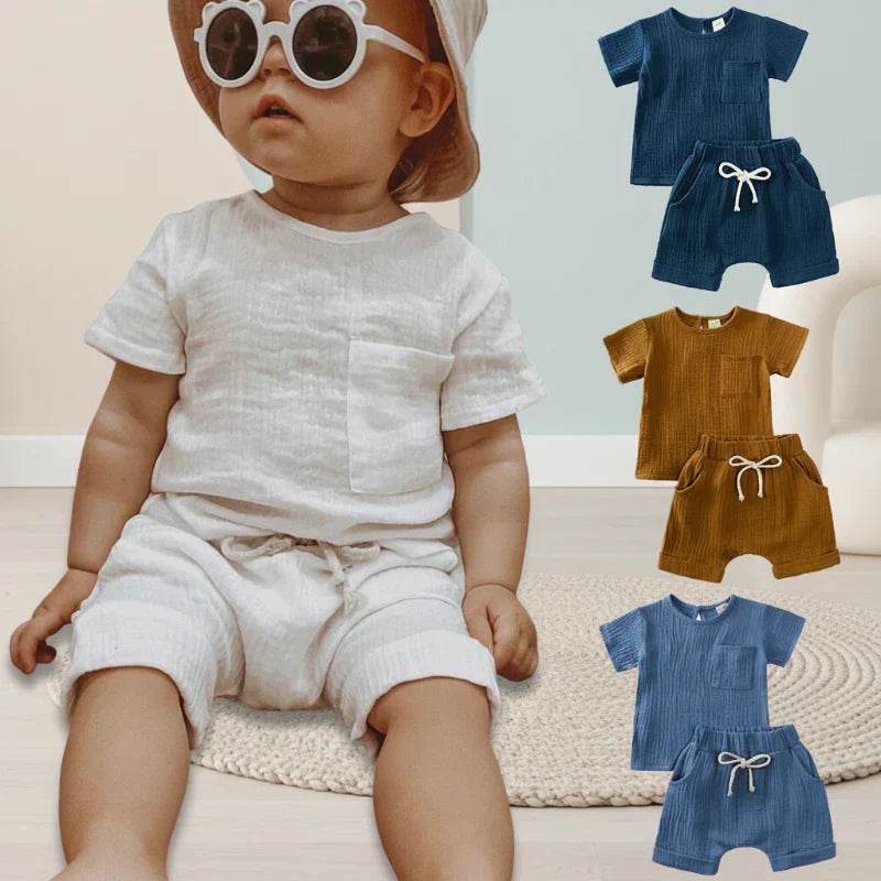 Baby Sommer Outfit – Luftiges 2-Teiliges Kleidungsset | 3 Mon. – 3 J.