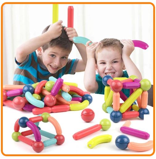 Magnetische Bausteine für Kinder – Kreatives & Pädagogisches Spielzeug ab 3 Jahren