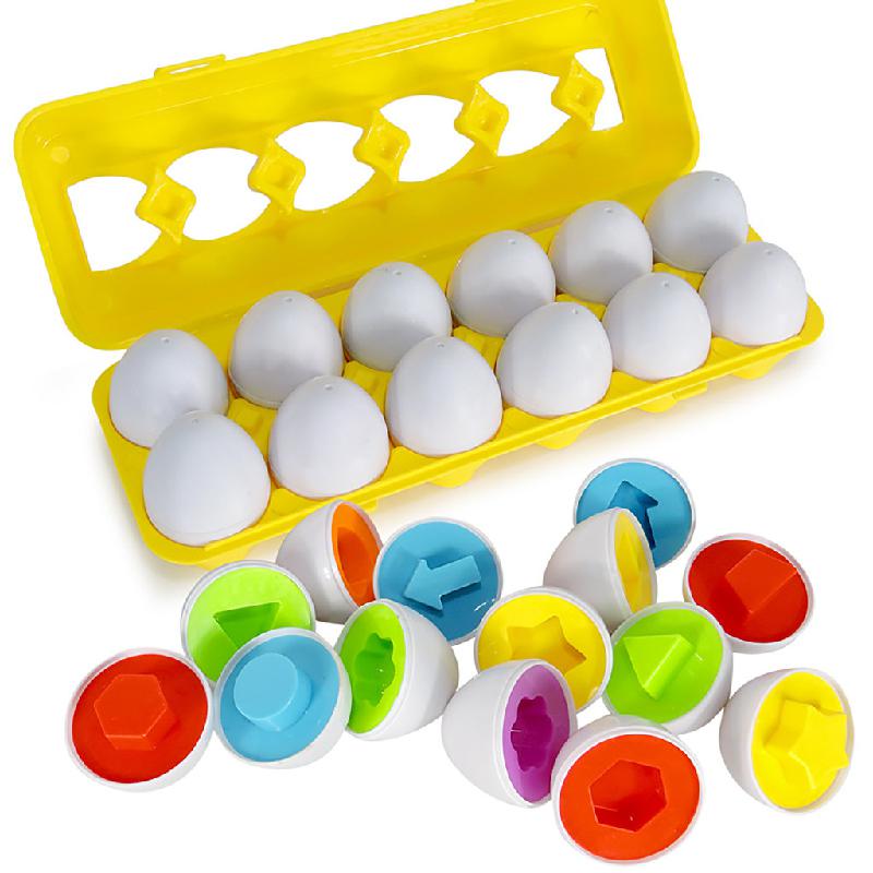 Lehrreiches Eier-Puzzle – Farben & Formen Sortierspiel für Kinder