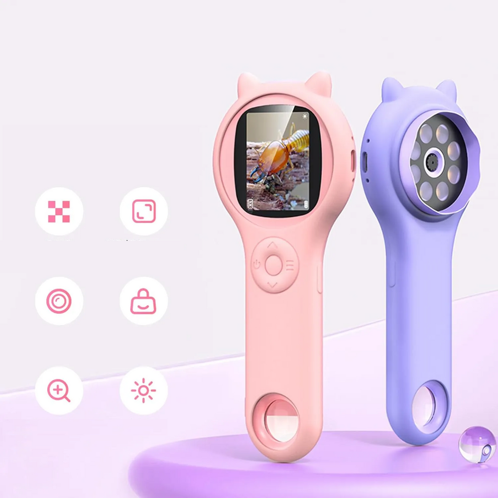 Digitale Kinder-Mikroskop 250x Zoom – HD Wissenschaftsspielzeug für kleine Entdecker