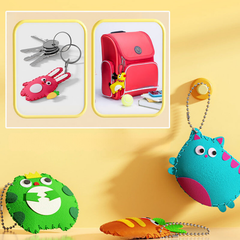 Kreatives Nähset für Kinder – Komplettes Tier-Bastelset mit Garn & Nadeln (ab 5 Jahren)