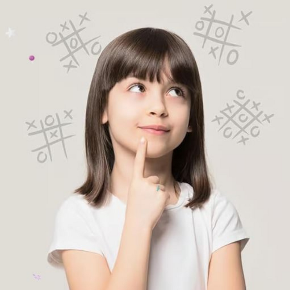 3-in-1 Tic Tac Toe Spiel – Gedächtnistraining & Strategie für Kinder ab 3 Jahren