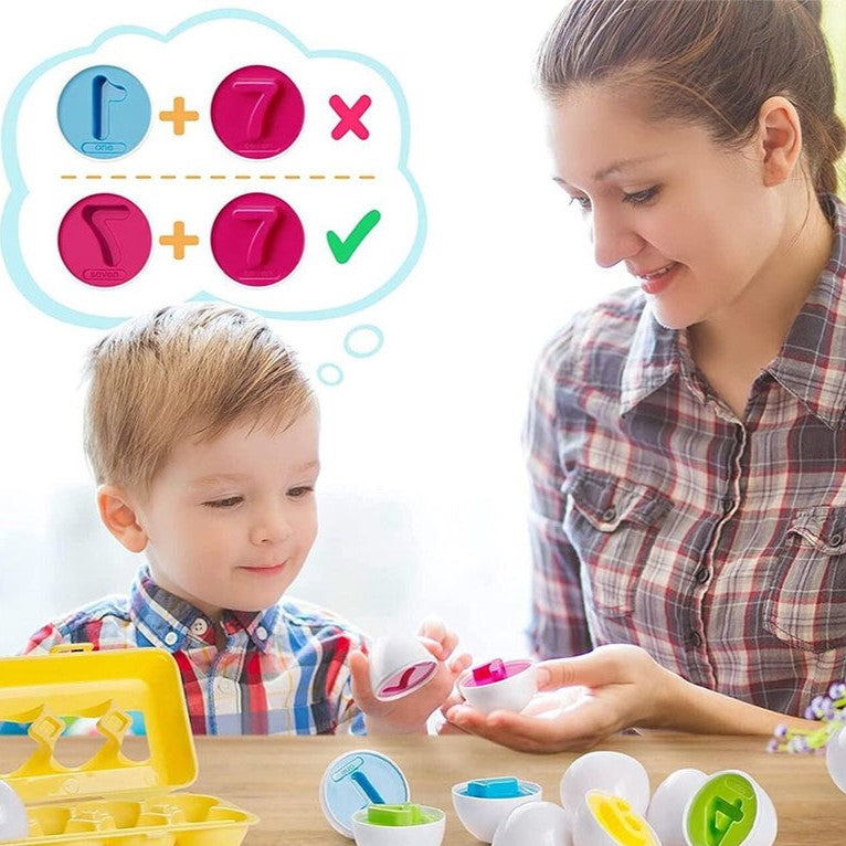 Lern Eierpuzzle für Kleinkinder – Fördert Formerkennung & Motorik | ShapeNest Sortierspiel