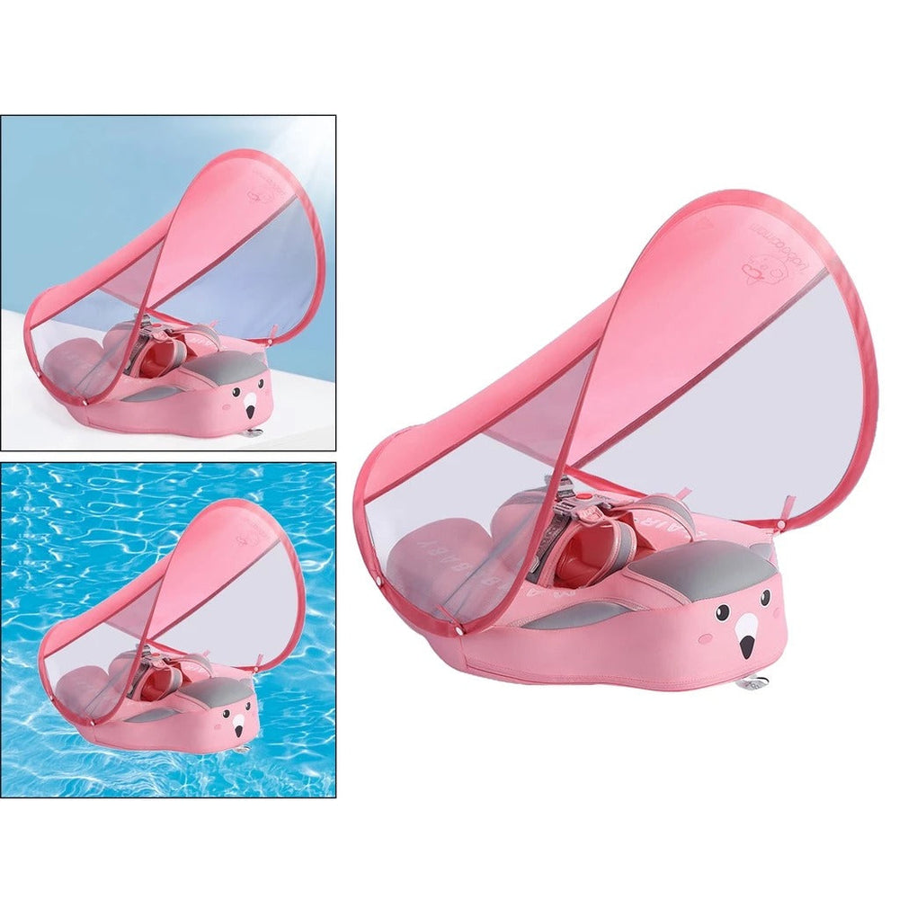 Sicherer Baby Schwimmtrainer mit UV-Sonnendach – Komfortabel & CE-Zertifiziert für 3–24 Monate