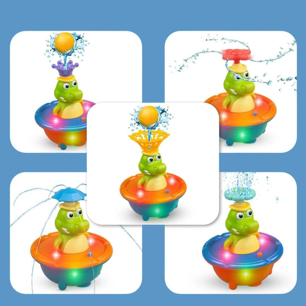 SplashCroc™ Fontänen-Krokodil – Interaktives Badespielzeug für Babys – Wasserspaß & Sensorische Entwicklung