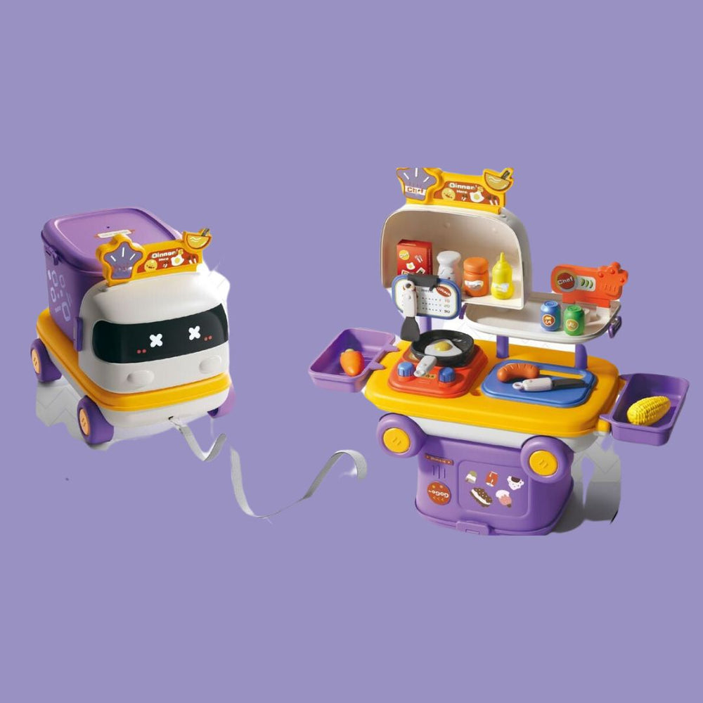 PlayWheels™ Rollenspiel Truck – Küche, Arzt & Make-up – Kreatives Spielzeug für Kinder ab 3 Jahren