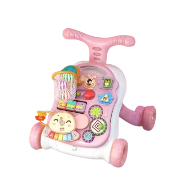 3-in-1 Baby Lauflernhilfe & Spielzentrum – Sicheres Laufenlernen & Spielen – Ab 7 Monaten