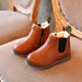 Chelsea Boots Kinder gefüttert mit Reißverschluss – Kunstleder, rutschfeste Sohle | Stiefeletten