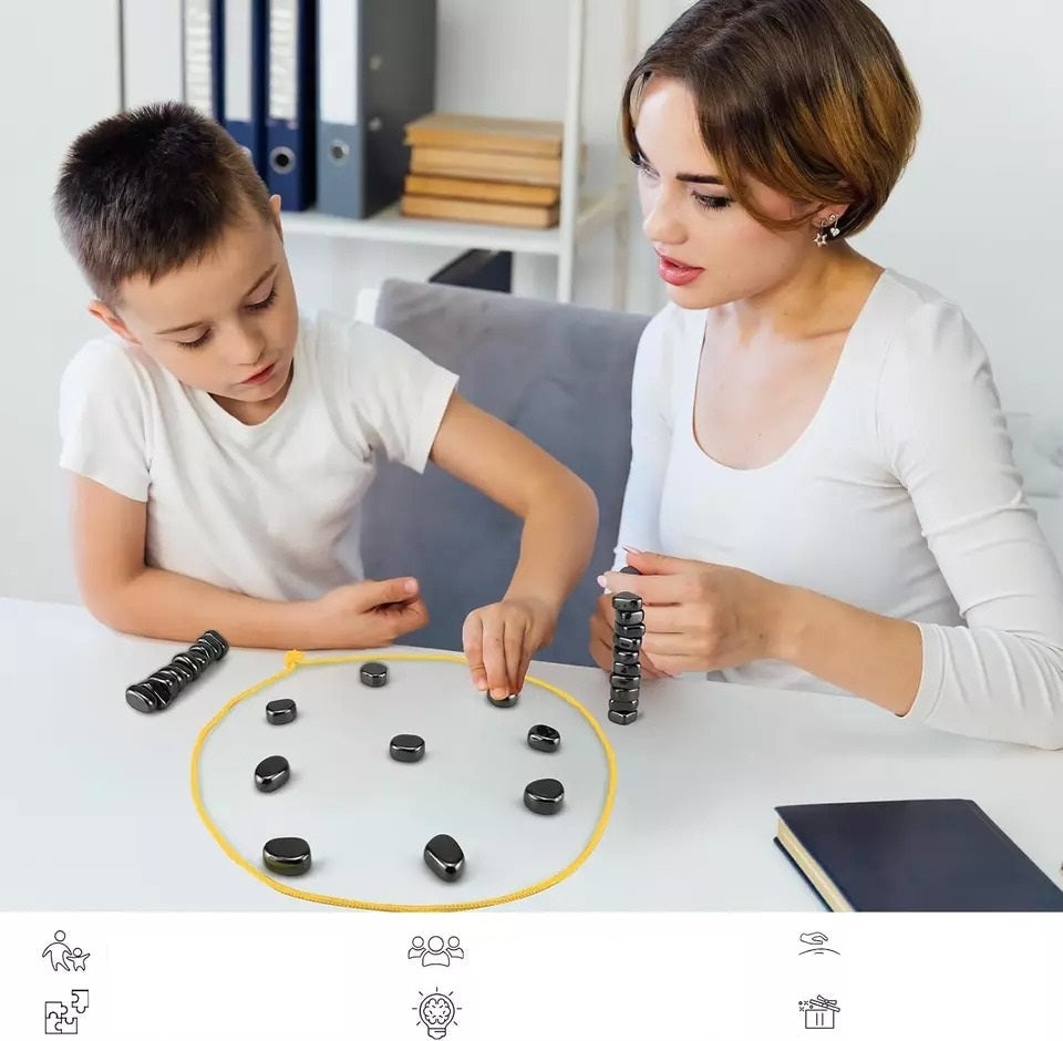Magnetisches Brettspiel für Kinder & Familien – Strategisches Spiel ab 6 Jahren | Kompakt & Langlebig