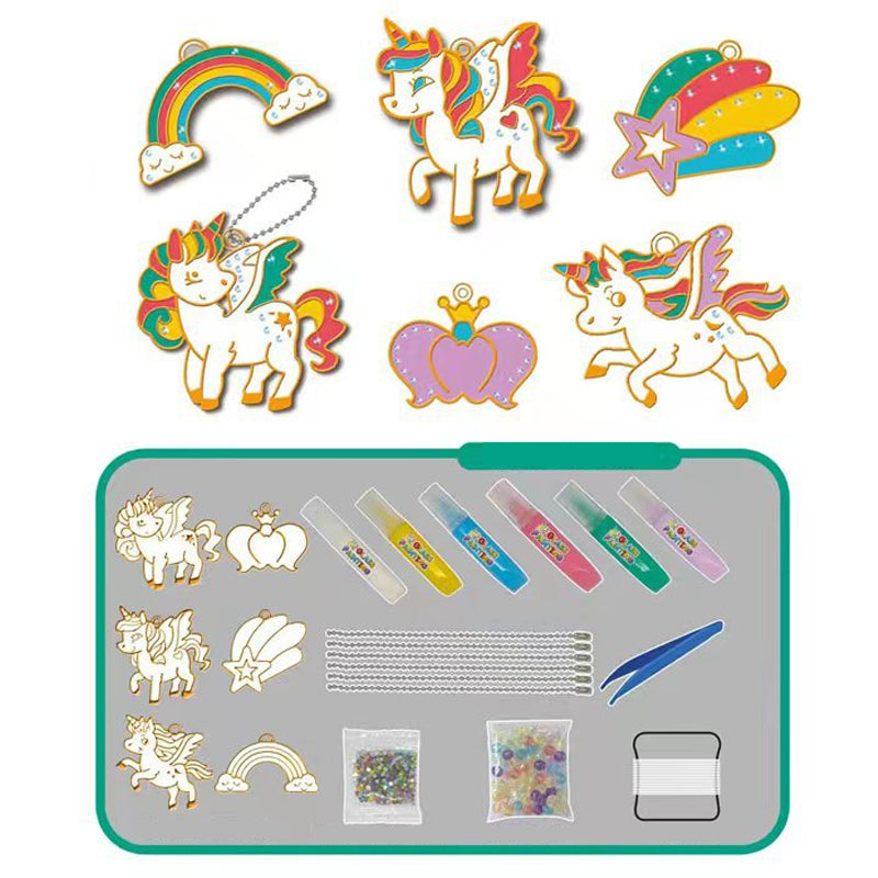 Kristall-Bastelset für Kinder – Gestalte Deine Eigenen Glitzer-Anhänger ab 3 Jahren