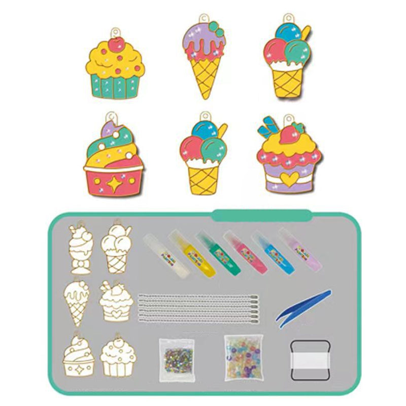 Kristall-Bastelset für Kinder – Gestalte Deine Eigenen Glitzer-Anhänger ab 3 Jahren