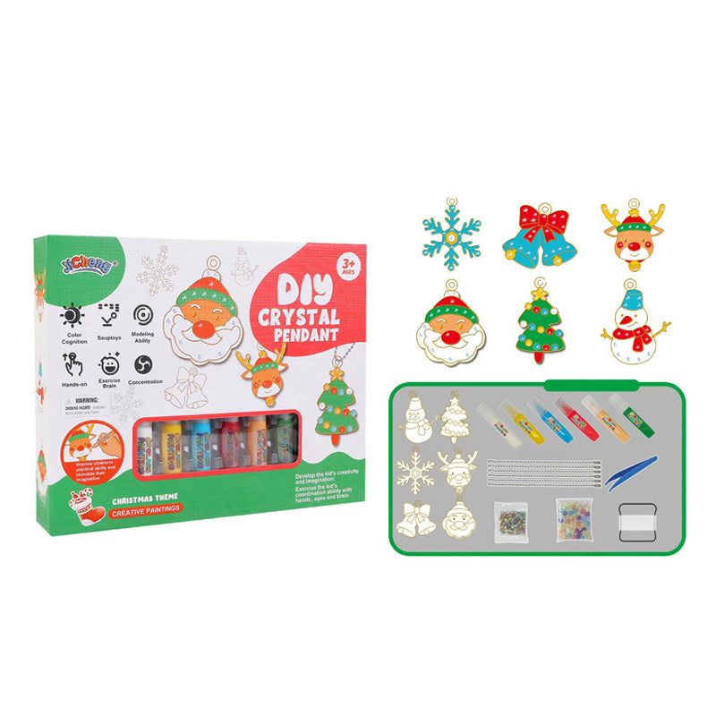 Kristall-Bastelset für Kinder – Gestalte Deine Eigenen Glitzer-Anhänger ab 3 Jahren